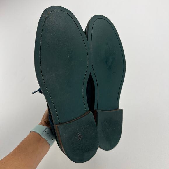 Cole Haan Air Charles Bottle Green Suede Chukka Boots Turquoise Laces Size 10M main image 5